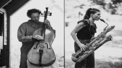 FESTIVAL JAZZ A VAUVERT - Laure Fischer : saxophone baryton et Alexis Thepot : violoncelle, voix